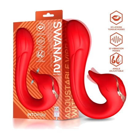 vibromasseur avec langue et angle réglable swana