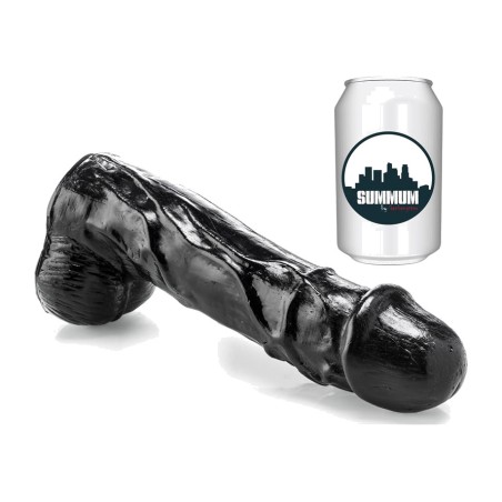 curved vinyl anal dildo with veins erik 23 cm