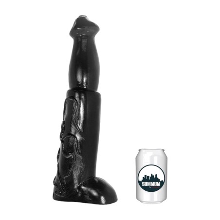dildo anal de vinil com ponta arredondada pegasus 35 cm