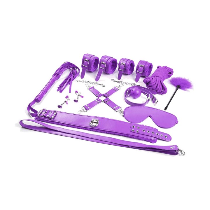 INTOYOU Set de bondage de 10 peces BDSM LINE IB-623VAR