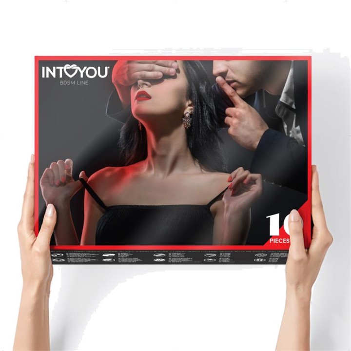 INTOYOU 10dílná bondage sada BDSM LINE IB-623VAR