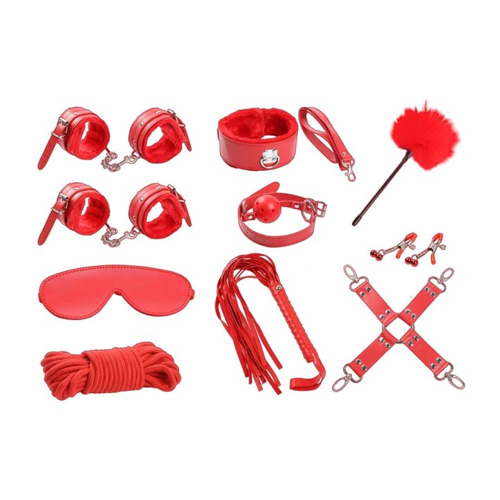 INTOYOU 10dílná bondage sada BDSM LINE IB-623VAR