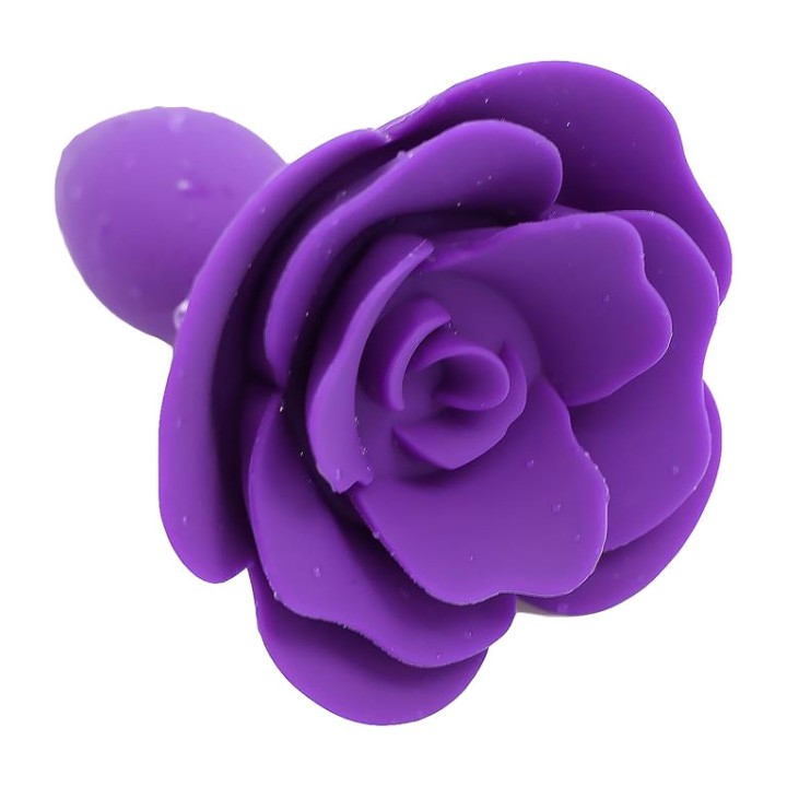 A-GUSTO Plug anal de silicone com base em forma de flor