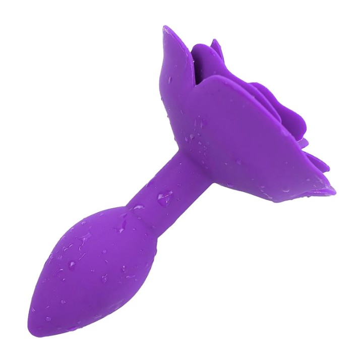 A-GUSTO Plug anal de silicona con base de flor