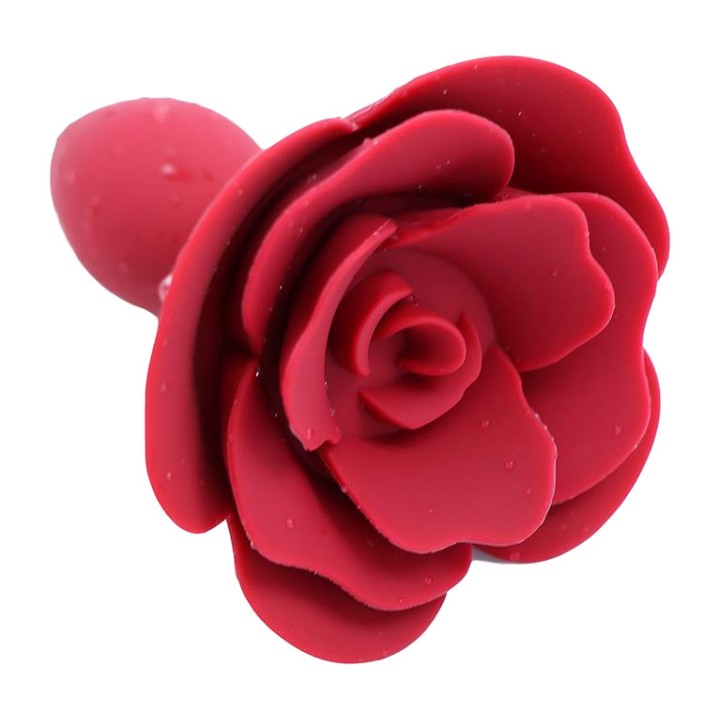 A-GUSTO Plug anal de silicone com base em forma de flor