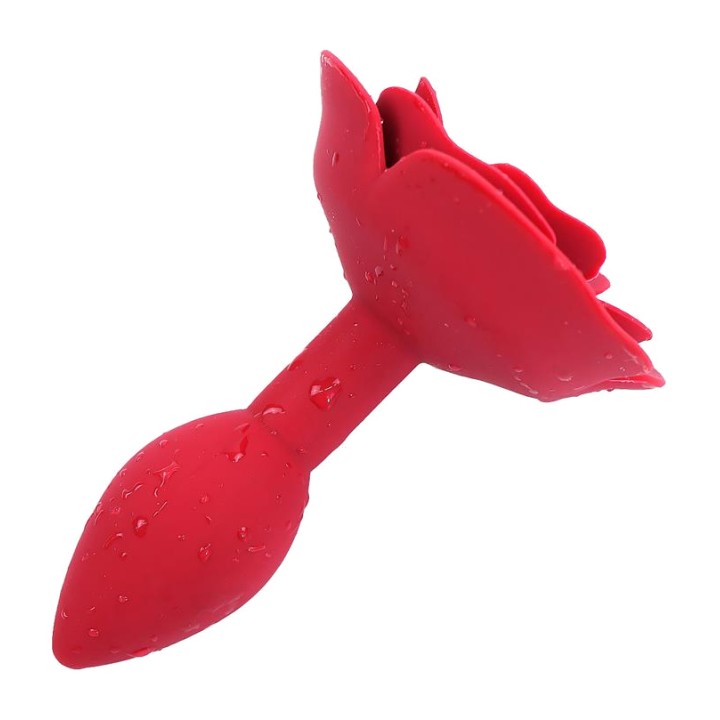 A-GUSTO Plug anal de silicona con base de flor AG-048VAR