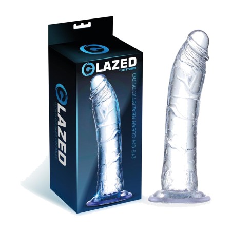 realistický dildo z číreho materiálu 21,5 cm