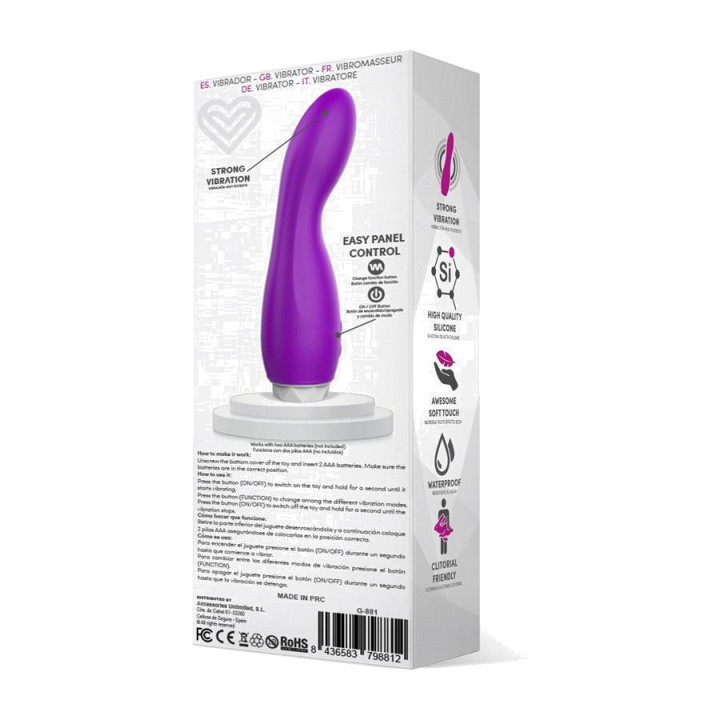 LATETOBED Vibrator din silicon cu 8 funcții DOUBY G-880VAR