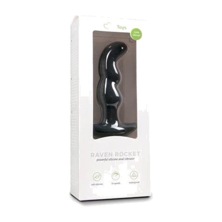EASYTOYS Prostatavibrator aus Silikon ET189BLK