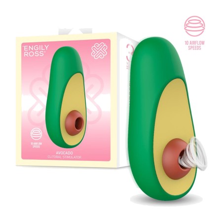 estimulador de clitóris com sucção em forma de abacate avocado
