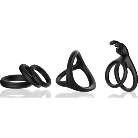 set de 5 anillos para el pene de estimulación múltiple