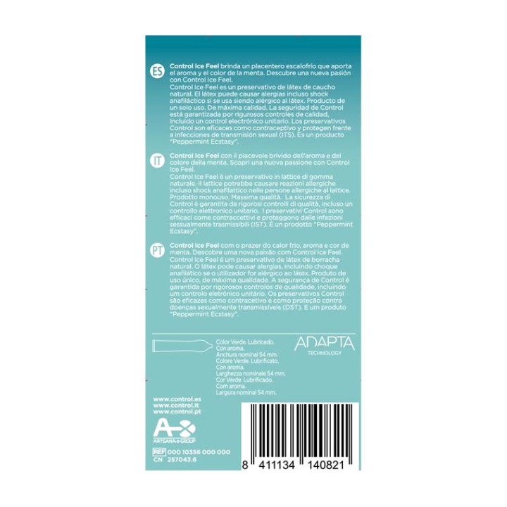 CONTROL Prezervative cu efect răcoritor ICE FEEL 10 UDS