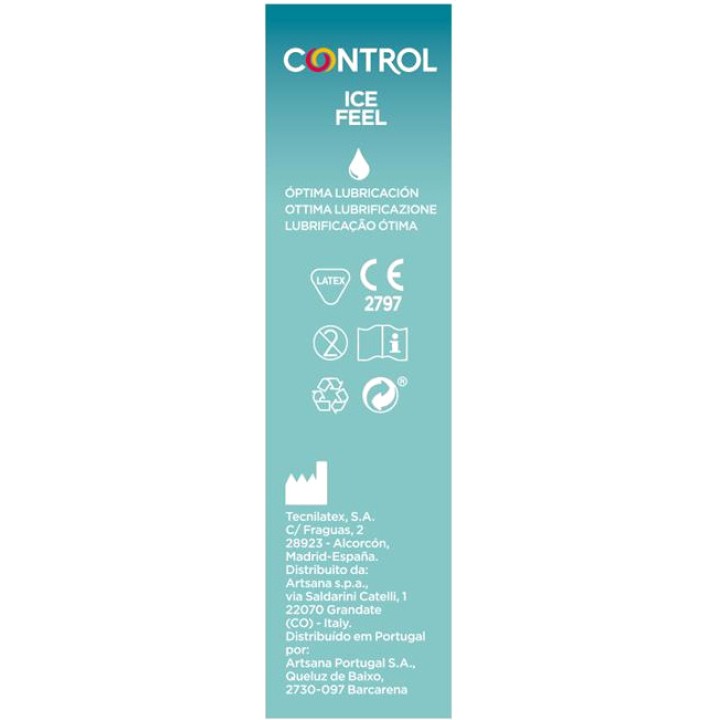 CONTROL Preservatius amb efect refrescant ICE FEEL 10 UDS