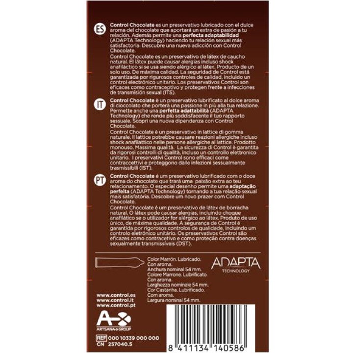 CONTROL Preservativos com sabor ADAPTA 12 UDS