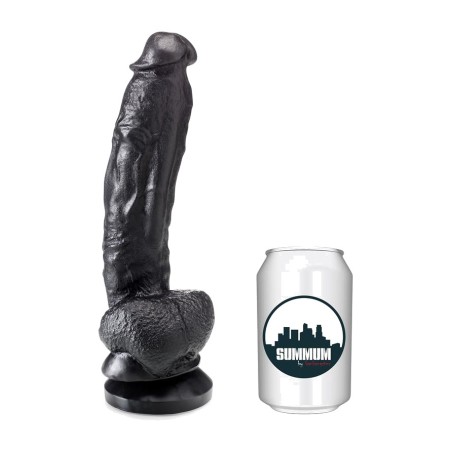 dildo semirealistico in vinile con venature e ventosa edward 19 cm