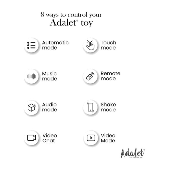 ADALET LINGERIE Estimulador do ponto G com app e 10 funções