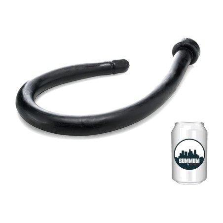 dildo anale extralungo in vinile con foro per liquido cobra spitting 80 cm