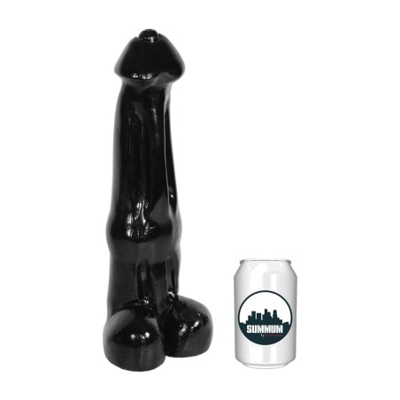 puolirealistinen vinyylinen anaalidildo kiveksillä dragon 29 cm