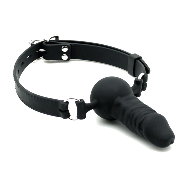 LATEX PLAY Bavaglio in silicone con dildo 11 CM R9107