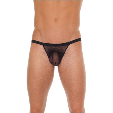 men’s semi-sheer thong
