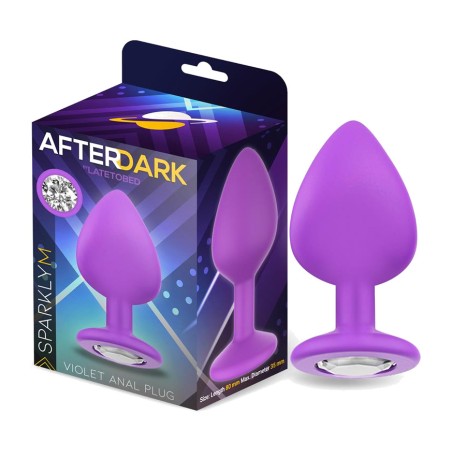plug anale in silicone con gioia sparkly