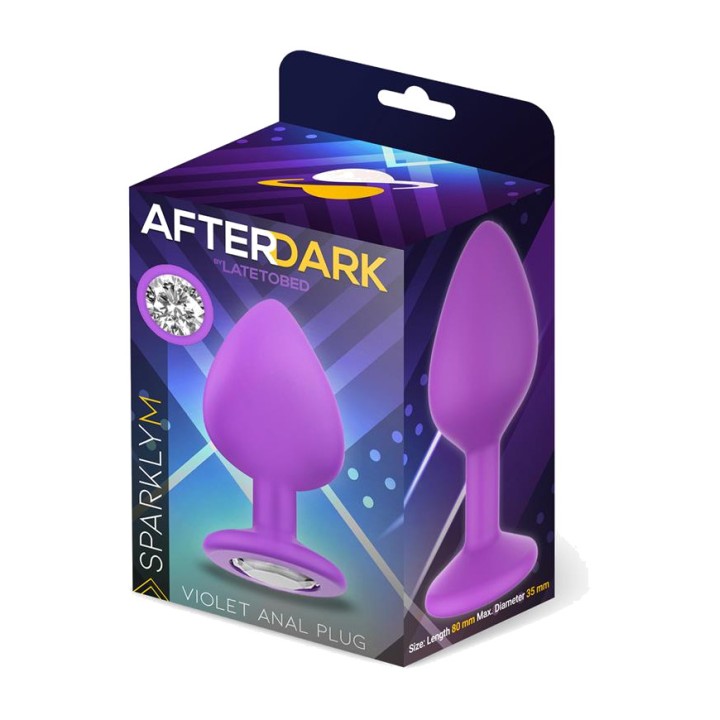 AFTERDARK Plug anale in silicone con gioia SPARKLY AD-379VAR