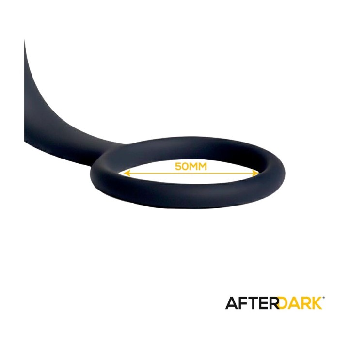 AFTERDARK Analplugg med förlängd hals och pung-ring JOHAN