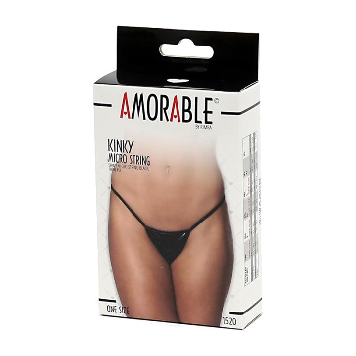 AMORABLE Microtanga din piele ecologică R1520VAR