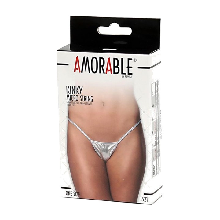 AMORABLE Microstring van imitatieleer R1520VAR