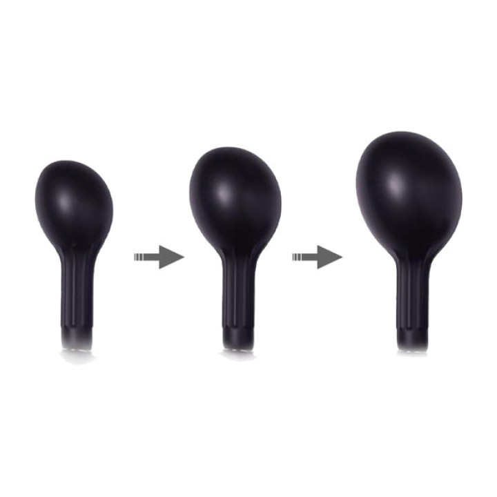 LATEX PLAY Aufblasbarer Analplug mit Pumpe 80 MM R9163