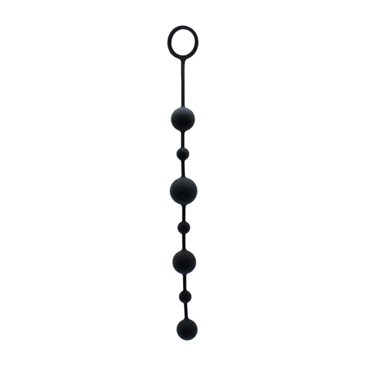 LATEX PLAY Bile anale din silicon cu inel 34 CM R9128
