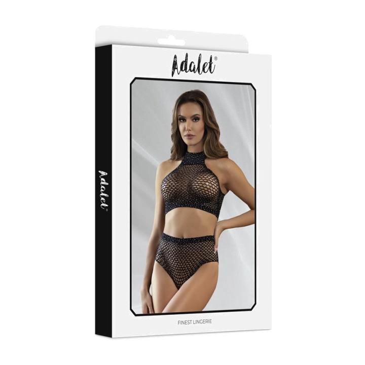 ADALET LINGERIE Completo top e mutandine a rete MARGA