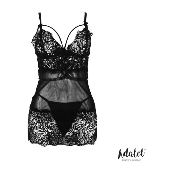 ADALET LINGERIE Babydoll dos nu avec string A-337VAR