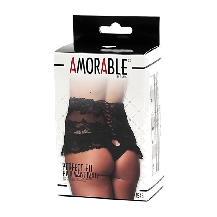 AMORABLE Braguita de talle alto de encaje con flecos R1543.4VAR