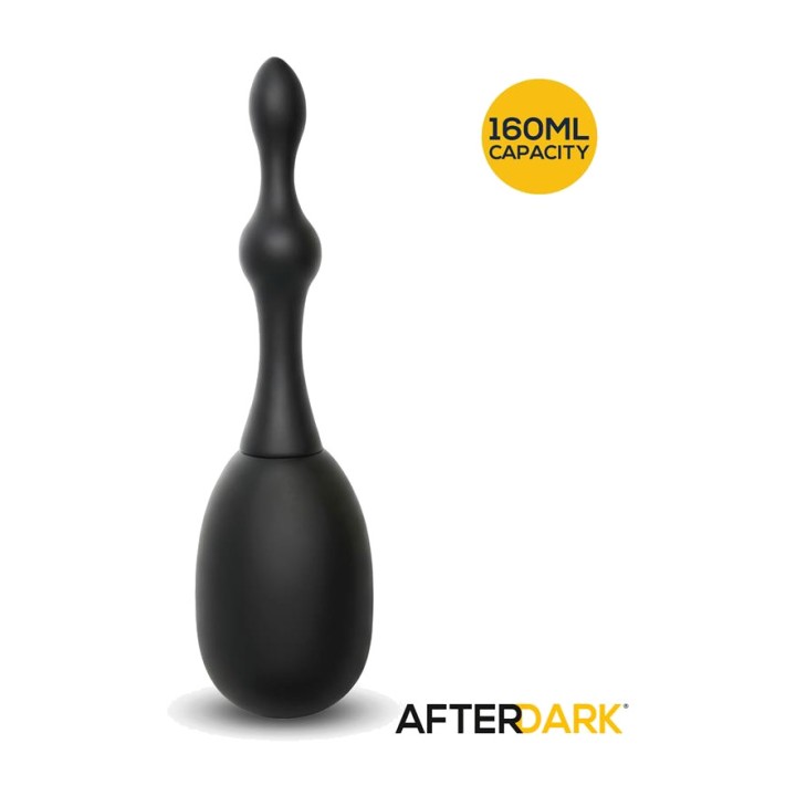AFTERDARK Ducha anal de silicone com cânula de bolas SOREN