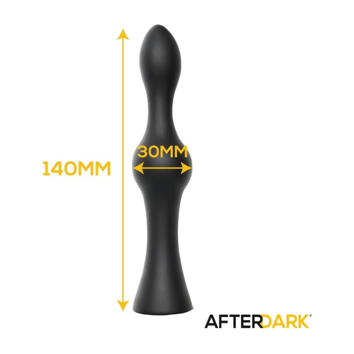 AFTERDARK Ducha anal de silicone com cânula de bolas SOREN