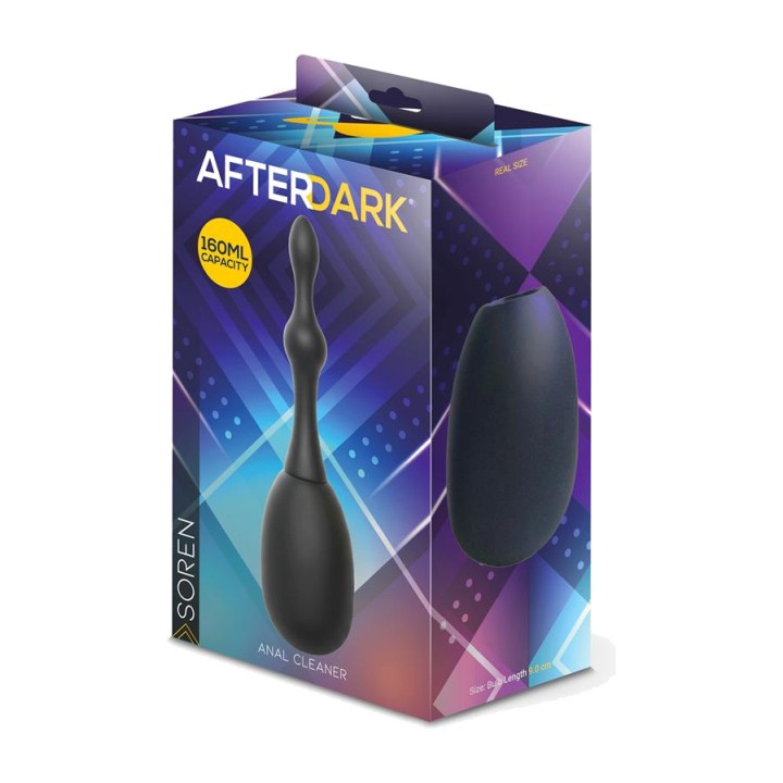 AFTERDARK Ducha anal de silicona con cánula de bolas SOREN 160 ML AD-158