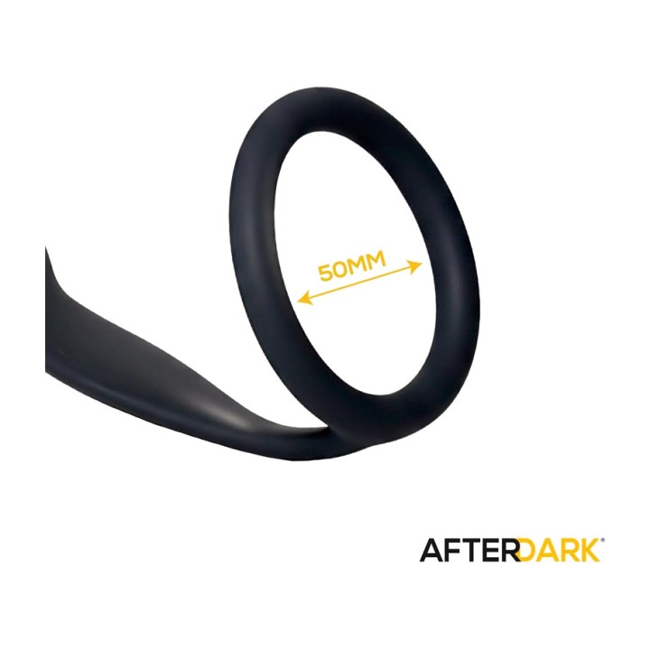 AFTERDARK Plug anal de 4 bolas con anillo para testículos TIMKO AD-118