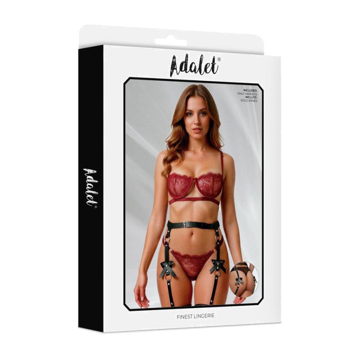 ADALET LINGERIE Garter harness with bows ADRIELLE A022