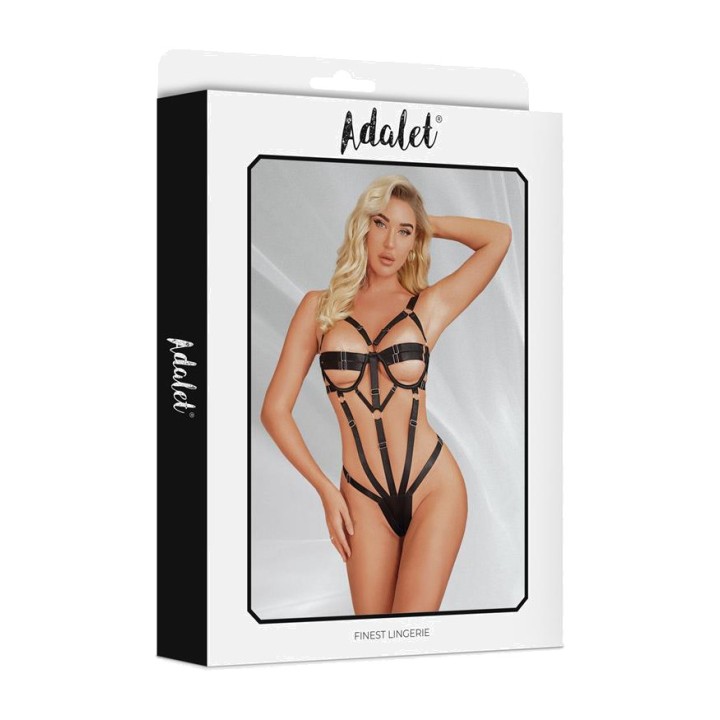 ADALET LINGERIE Teddy a fasce tipo perizoma BIANCA A-361VAR