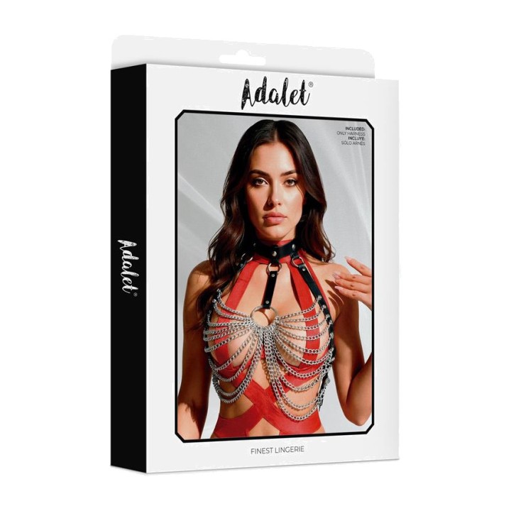 ADALET LINGERIE Hamness pentru piept din piele vegană, cu