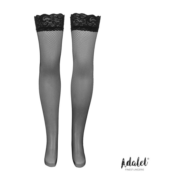 ADALET LINGERIE Ciorapi plasă cu bandă din silicon