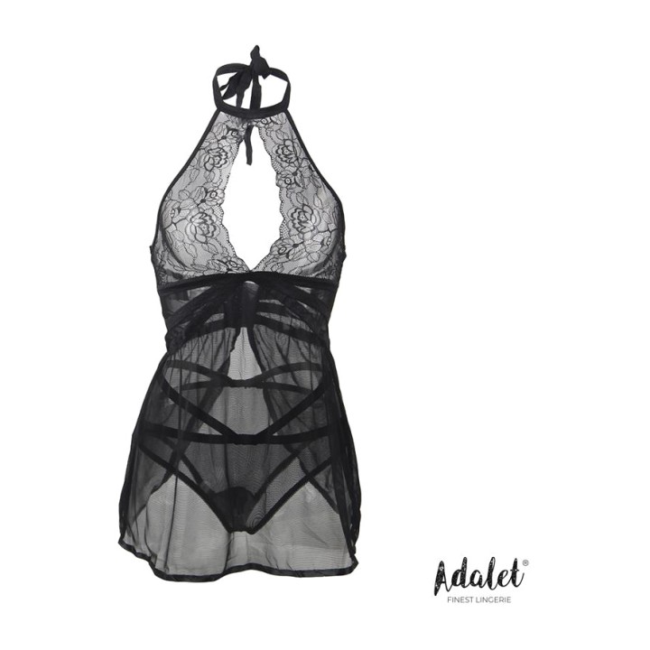 ADALET LINGERIE Babydoll à col licou avec string NOVA