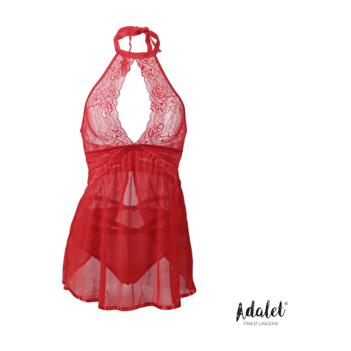 ADALET LINGERIE Babydoll με λαιμόκοψη halter και στρινγκ