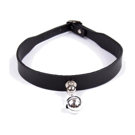 collier réglable avec petite clochette 43 cm