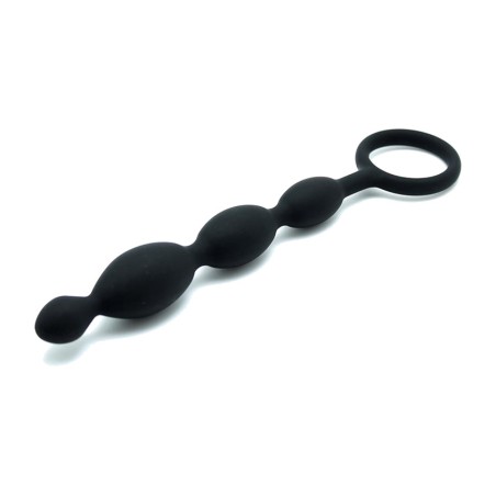 bolas anais de silicone com anel 19.5 cm