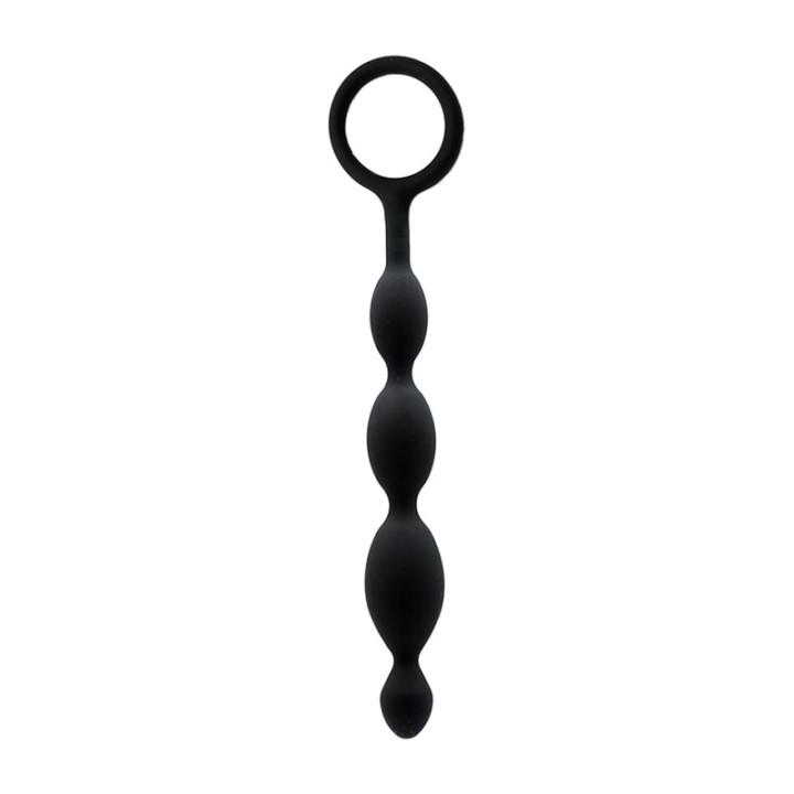 LATEX PLAY Boles anals de silicona amb anella 19.5 CM R9131