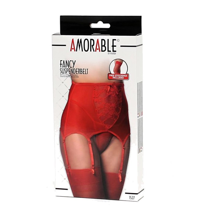 AMORABLE Cinta-liga larga de cintura baixa com tanga