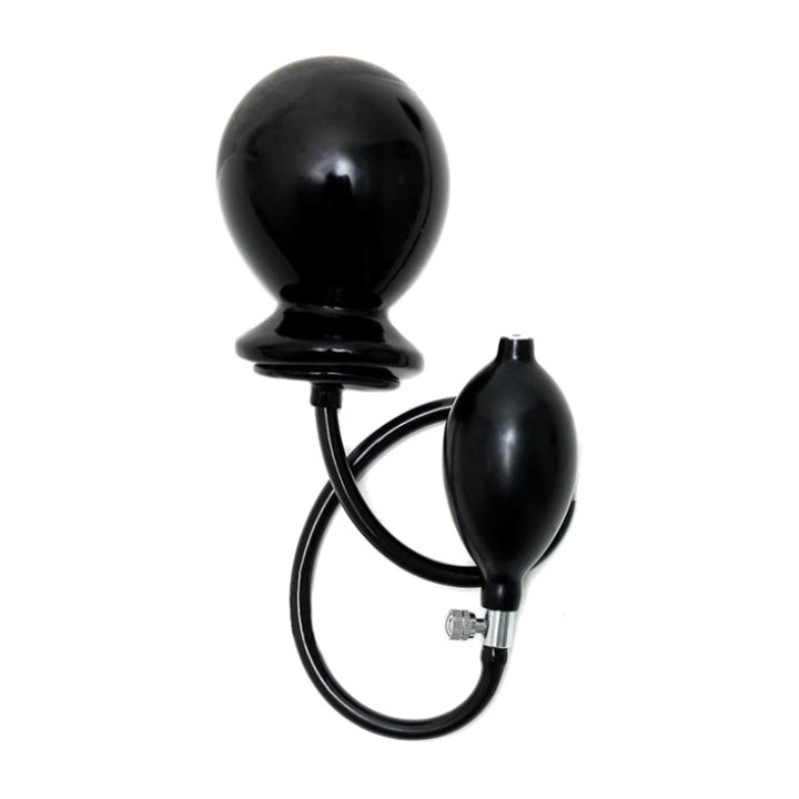 BONDAGE PLAY Plug anal gonflabil din latex cu pompă R8004