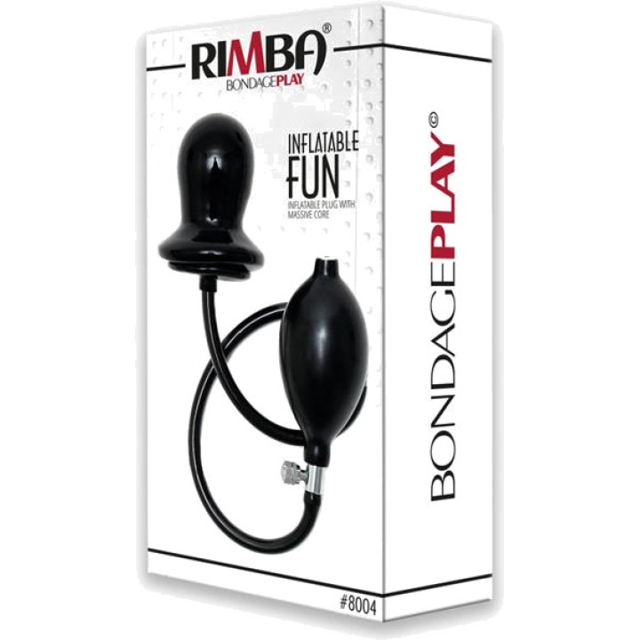 BONDAGE PLAY Plug anal gonflable en latex avec pompe R8004